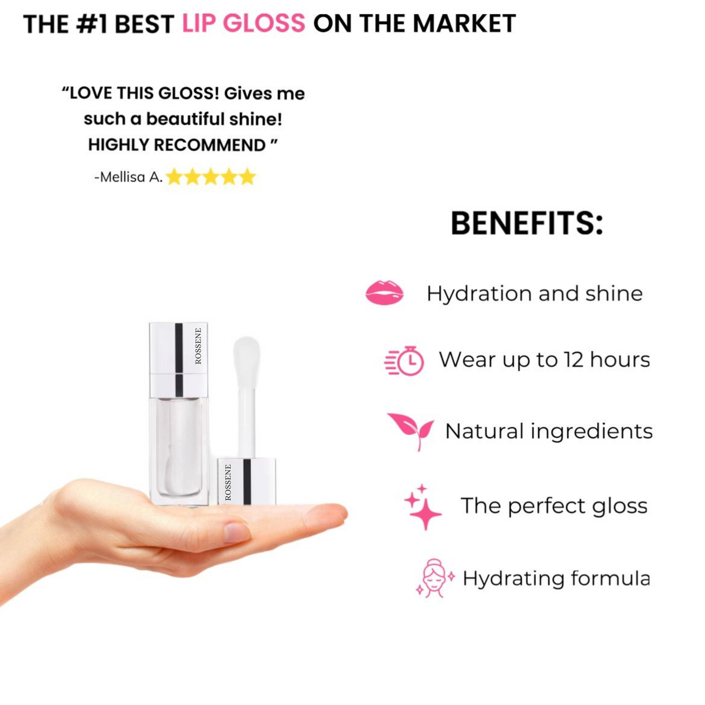 ROSSENE Hydrating Lip Gloss (10mL)